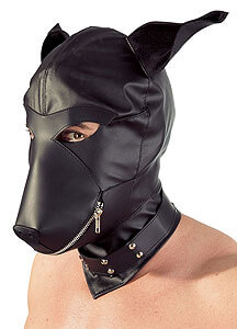 Psí maska se zipem Fetish Collection Dog Mask