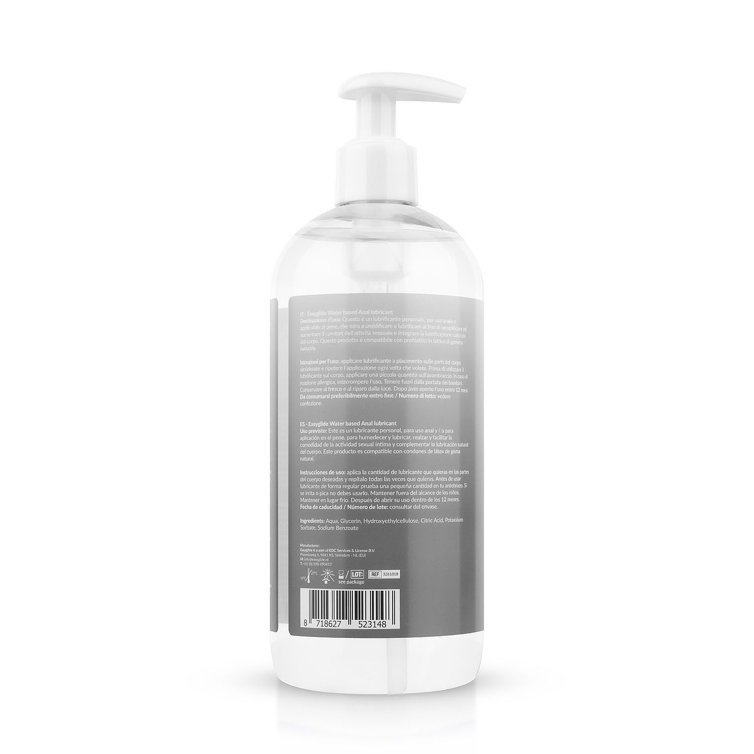 Easyglide Anal Lubricant (500 ml), vodní anální lubrikant