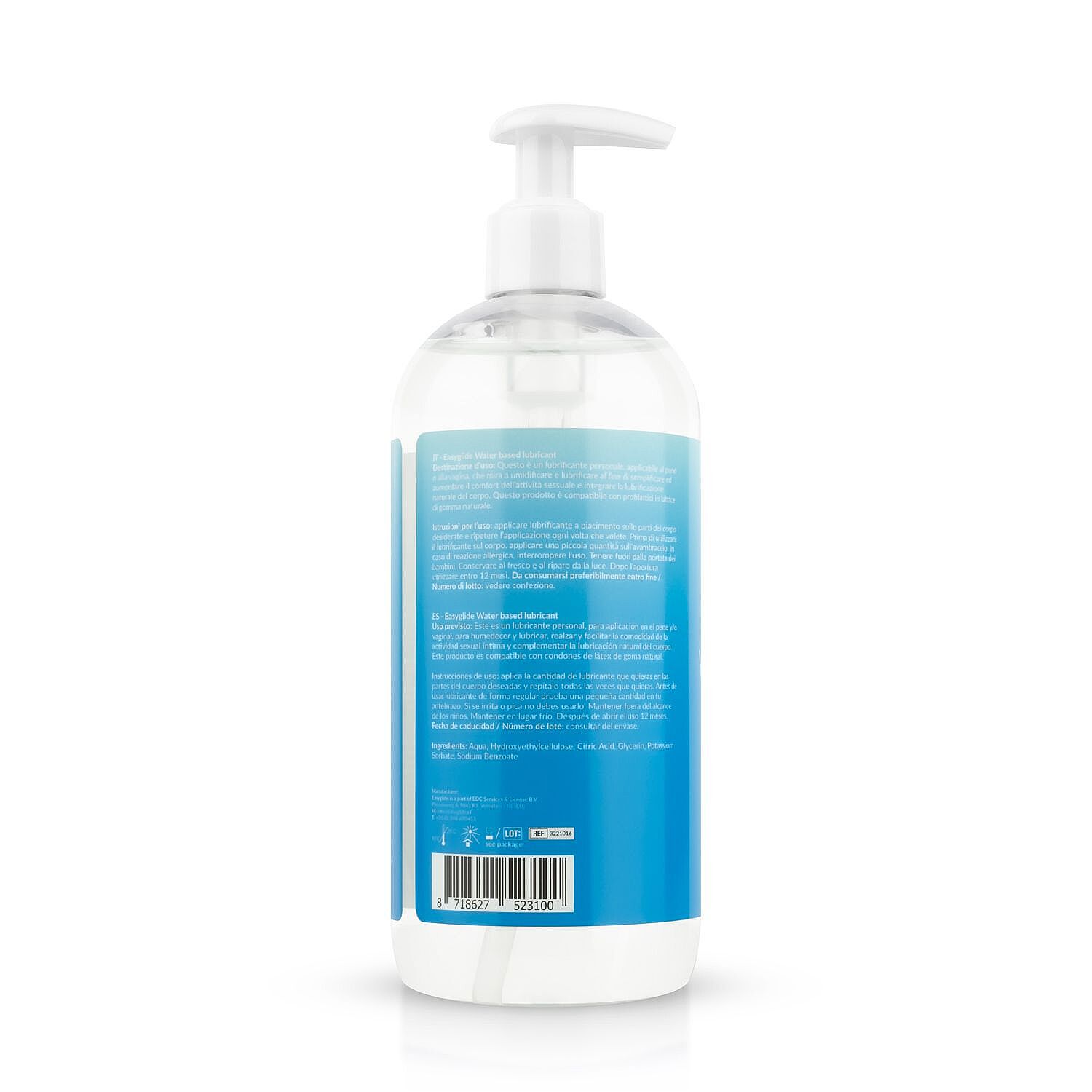 Easyglide Waterbased Lubricant (500 ml), lubrikant na vodní bázi