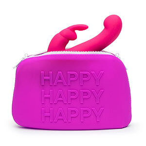 Diskrétní kapsa na erotické pomůcky Happy Rabbit HAPPY Storage Zip Bag Large Purple