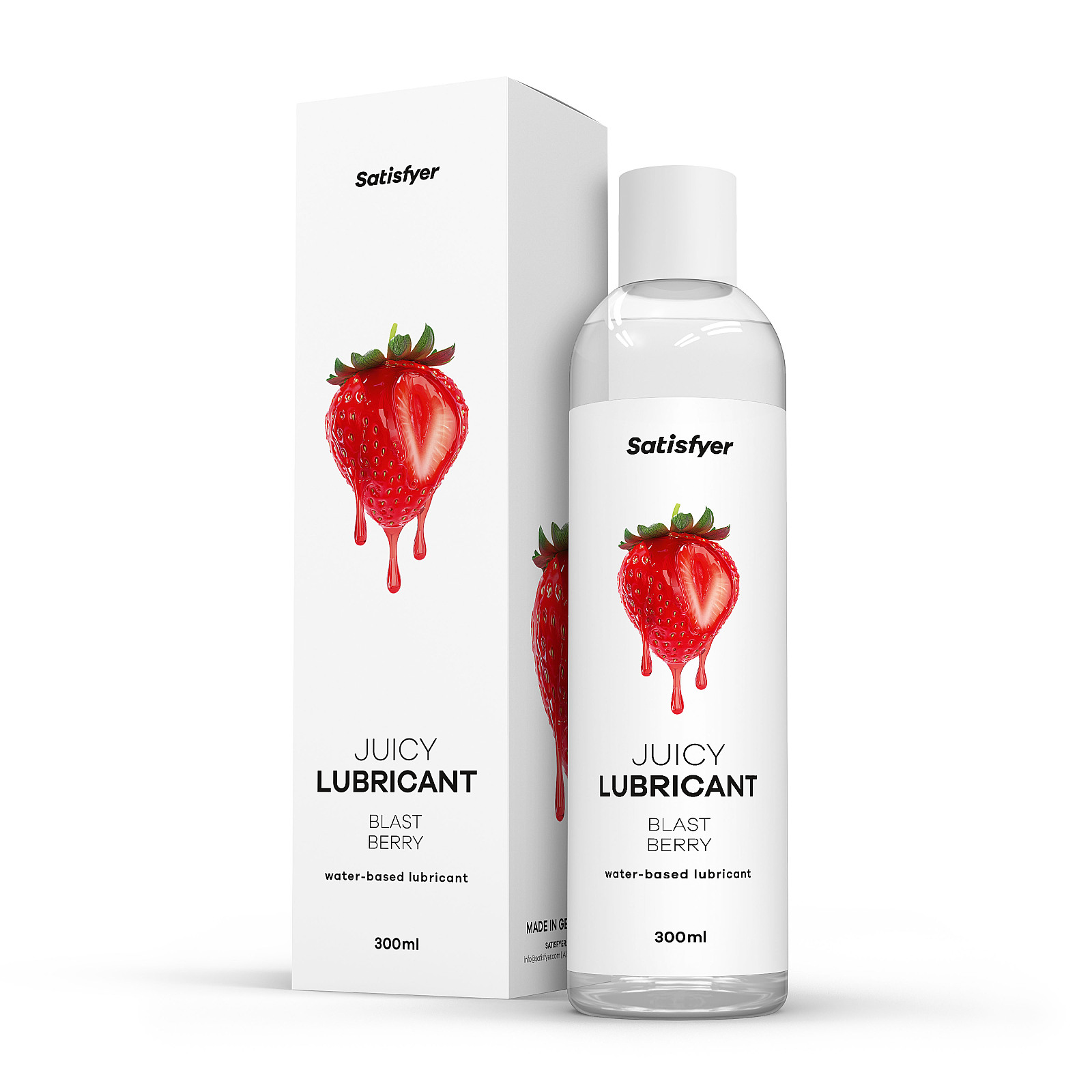 Satisfyer Juicy Lubricant 300 ml (Blast Berry), jahodový lubrikační gel