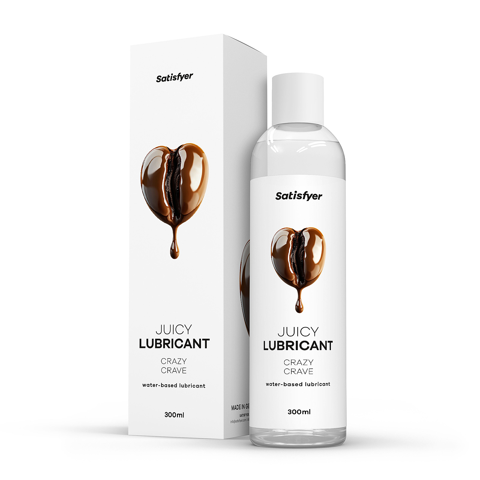Satisfyer Juicy Lubricant 300 ml (Crazy Crave), kávový lubrikační gel