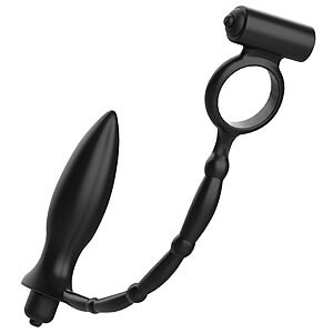 Addicted Toys Anal Massager + Vibrating Cock Ring