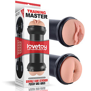 Masturbátor LoveToy Training Master Double Stroker (Pussy + Anus)