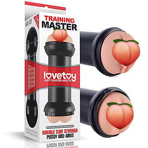 Umělá vagína + anál LoveToy Training Master Double Stroker
