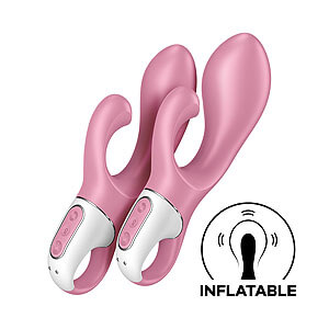 Satisfyer Air Pump Bunny 2 (Pink), nafukovací vibrátor