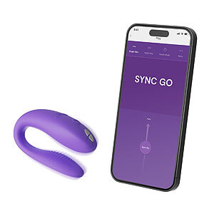 We-Vibe Sync Go (Purple), párový vibrátor s aplikací