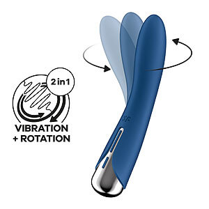 Satisfyer Spinning Vibe 1 (Blue), točící vibrátor