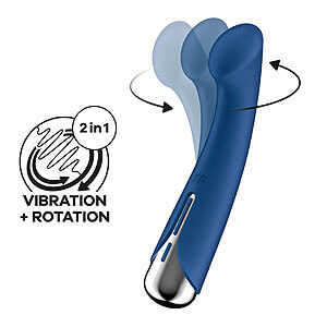 Satisfyer Spinning G-Spot 1 (Blue), točící vibrátor