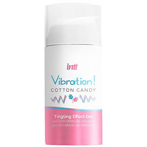 Intt Vibration! Tingling Gel (Cotton Candy NEW), stimulační gel na rty a klitoris