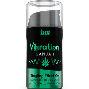 Intt Vibration! Tingling Gel (Ganjah), stimulační gel na rty a klitoris
