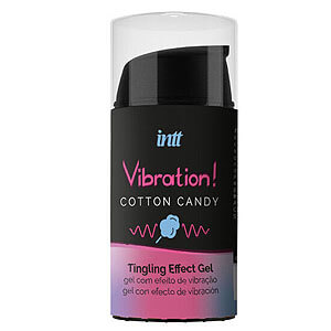 Intt Vibration! Tingling Gel (Cotton Candy), stimulační gel na rty a klitoris