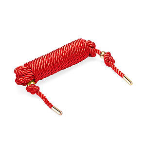 Liebe Seele Silky Cotton Shibari Rope 5m (Red), svazovací lano