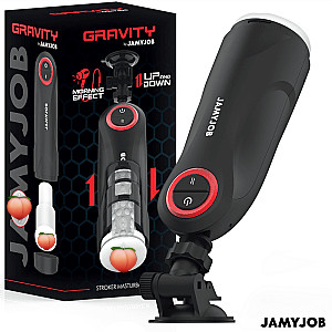 JamyJob Gravity Automatic Vagina Masturbator, přirážecí masturbátor se zvukem pro muže