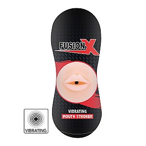Hidden Desire Fusion Vibrating Stroker Mouth, masturbátor ústa s vibracemi