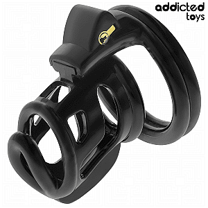 Addicted Toys Locked Gilded Cage Silicone Penis Cage (8,5 cm), klec na penis