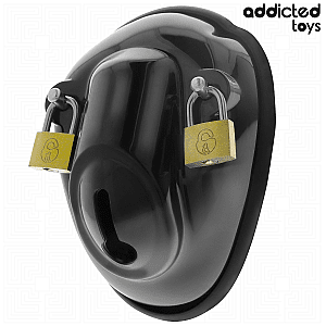 Addicted Toys Locked Keyless Restraint Penis Cage (11,5 cm), klícka na penis