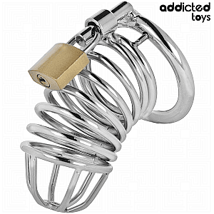 Addicted Toys Locked Iron Cell Metal Penis Cage S, kovová klec na penis