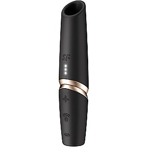 Satisfyer Perfect Kiss (Black), pulzní vibrátor na klitoris