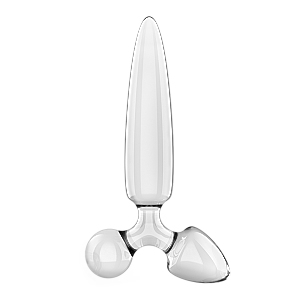 Satisfyer Triple Crystal 1 (Transparent), skleněný trojitý stimulátor