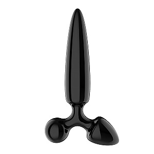 Satisfyer Triple Crystal 1 (Black), skleněný trojitý stimulátor
