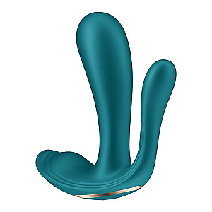Satisfyer Top Secret+ Connect App Battery Series (Green), vibrátor do kalhotek