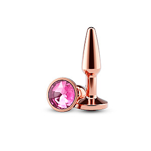 NS Novelties Rear Assets Tapered Plug Small (Rose Gold), anální kolík se šperkem
