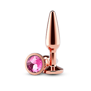 NS Novelties Rear Assets Tapered Plug Medium (Rose Gold), anální kolík se šperkem