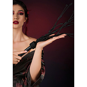 Geisha Floral Jacquard Bloom Bud Flogger, luxusní bič s uzly
