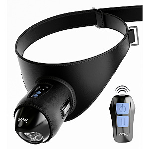 WYNE RC Strap-on Masturbator 13, vibrační masturbátor s postrojem