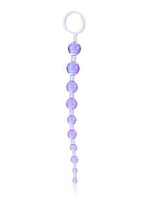 Anal beads X-10 fialové - anální kuličky