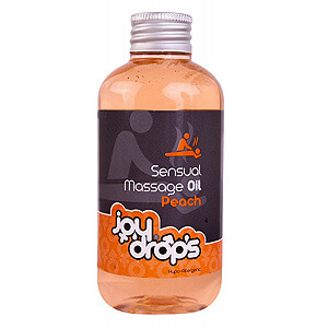 JoyDrops Sensual Massage Oil Peach 250ml vášnivý masážní olej