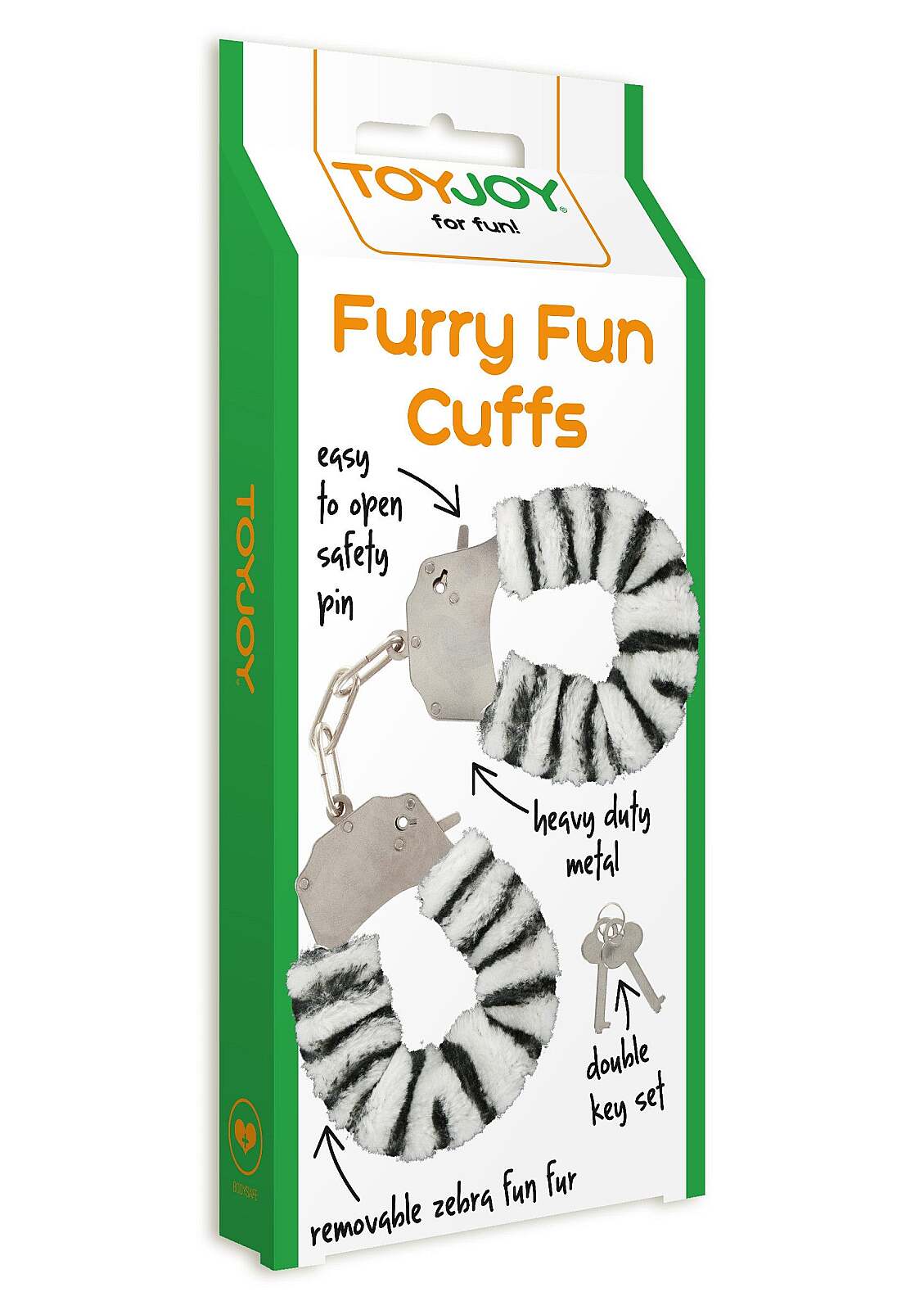 ToyJoy - Pouta s plyší zebra